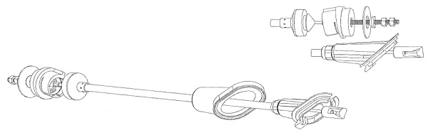 Cable Pull, clutch control (CT01136)