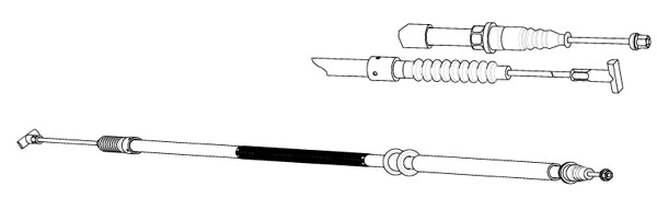 Cable Pull, parking brake (FA02192)