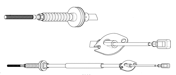 Cable Pull, clutch control (FO01184)