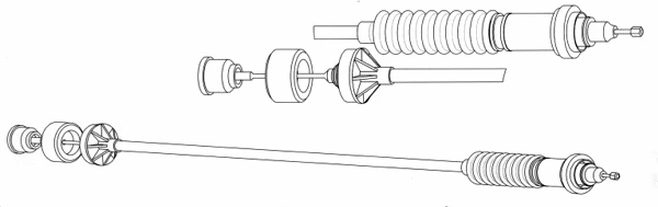 Cable Pull, clutch control (CT01159)