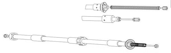 Cable Pull, parking brake (CT02156)