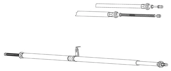Cable Pull, parking brake (NI02183)