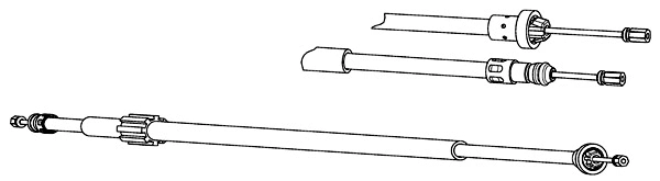 Cable Pull, parking brake (RT02283)