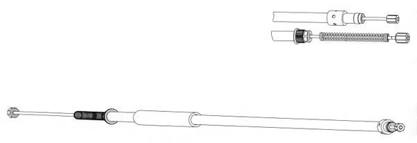Cable Pull, parking brake (CT02173)