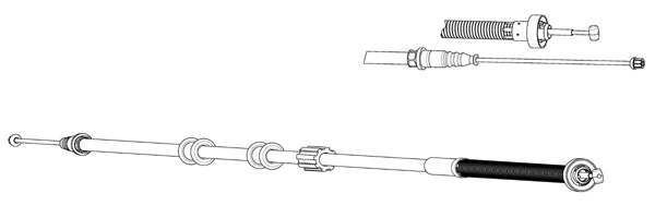 Cable Pull, parking brake (FA02290)
