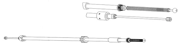 Cable Pull, parking brake (CT02131)
