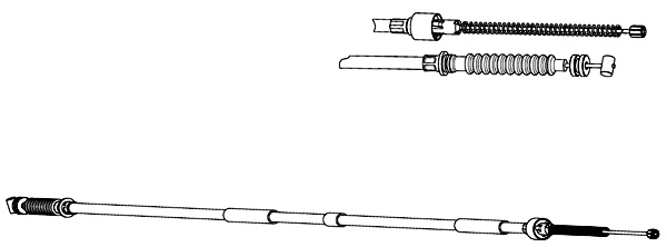 Cable Pull, parking brake (OP02212)