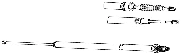 Cable Pull, parking brake (AU02142)