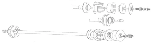 Cable Pull, clutch control (CT01143)