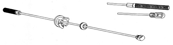 Cable Pull, parking brake (SA02113)