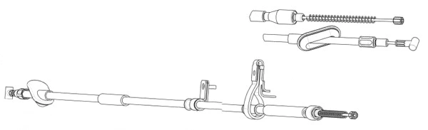 Cable Pull, parking brake (OP02208)