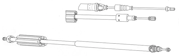 Cable Pull, parking brake (CT02183)
