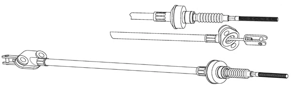 Cable Pull, clutch control (ZU01103)