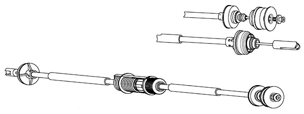 Cable Pull, clutch control (PU01163)