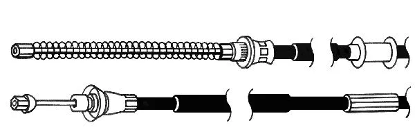 Cable Pull, parking brake (LA02126)