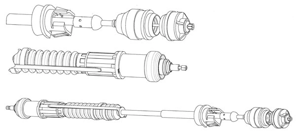 Cable Pull, clutch control (PU01156)