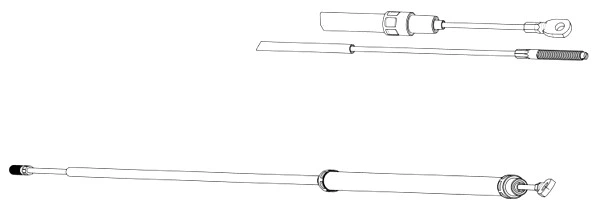 Cable Pull, parking brake (BW02122)