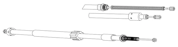 Cable Pull, parking brake (CT02159)
