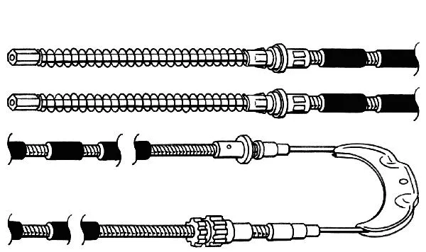 Cable Pull, parking brake (FO02150)
