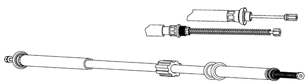 Cable Pull, parking brake (FA02178)