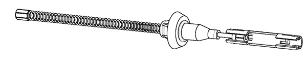 Cable Pull, parking brake (FO02210)