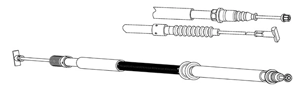 Cable Pull, parking brake (FA02212)