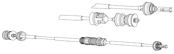Cable Pull, clutch control (PU01161)