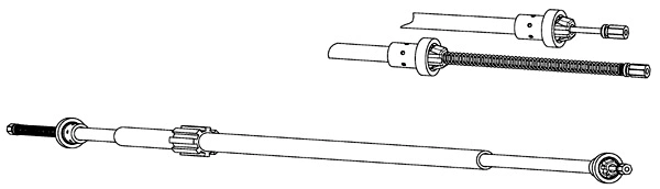 Cable Pull, parking brake (RT02281)