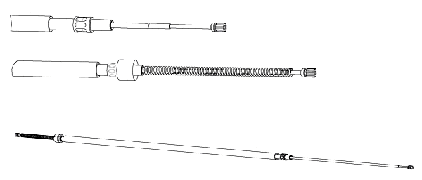 Cable Pull, parking brake (SK02108)