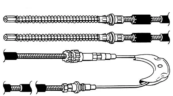 Cable Pull, parking brake (FO02151)
