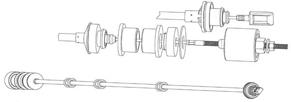 Cable Pull, clutch control (FA01246)