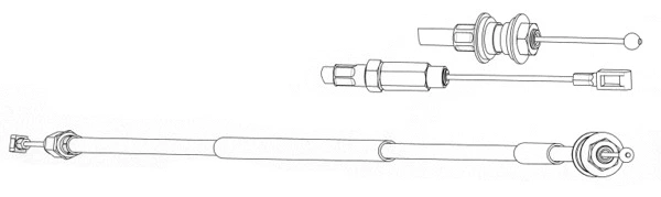 Cable Pull, clutch control (VW01165)