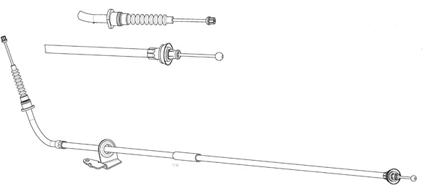 Cable Pull, parking brake (BW02135)