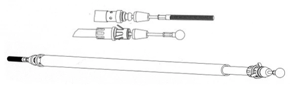 Cable Pull, parking brake (FA02267)