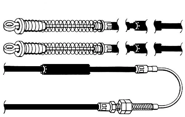 Cable Pull, parking brake (FA02174)