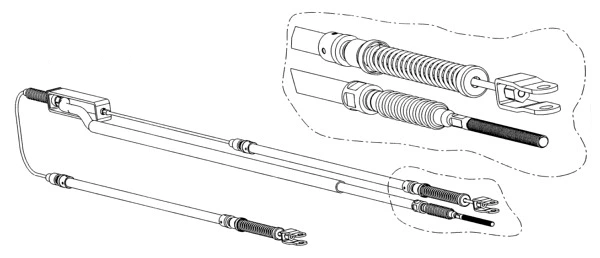 Cable Pull, parking brake (LE02123)