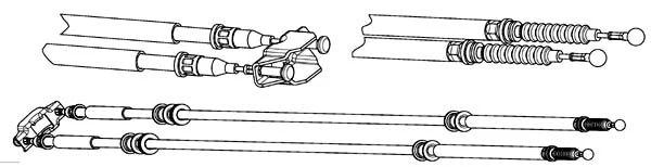 Cable Pull, parking brake (OP02220)