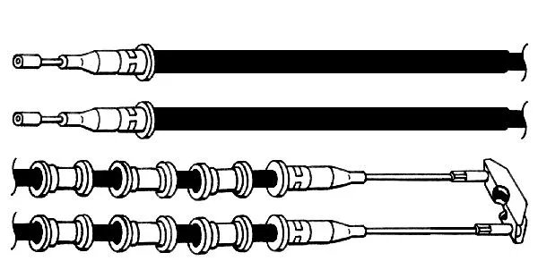 Cable Pull, parking brake (OP02172)
