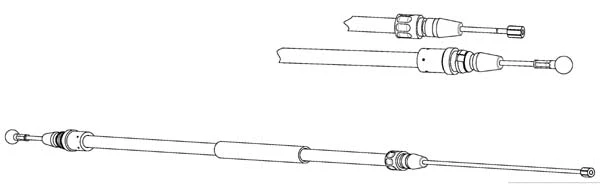 Cable Pull, parking brake (PU02228)