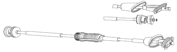 Cable Pull, clutch control (PU01144)
