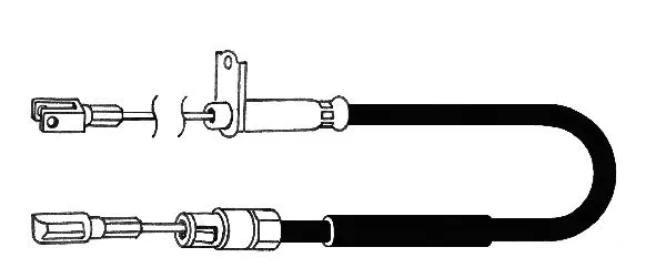 Cable Pull, parking brake (DM02179)