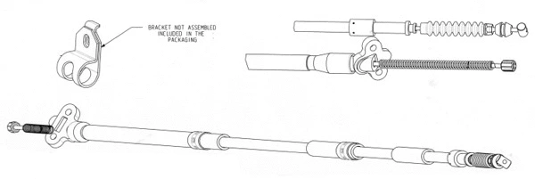 Cable Pull, parking brake (TO02161)