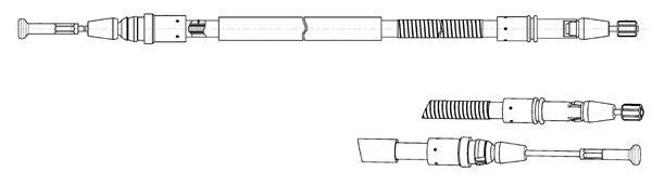 Cable Pull, parking brake (AR02145)