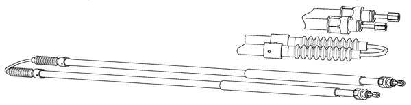Cable Pull, parking brake (CT02197)