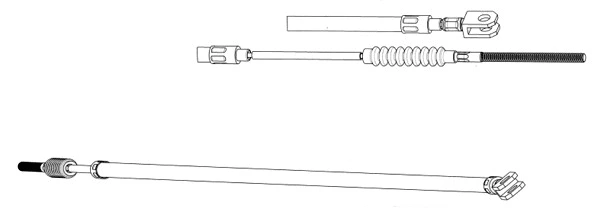 Cable Pull, parking brake (AR02105)