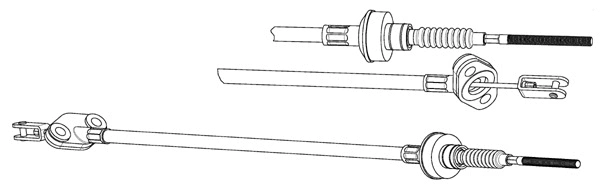 Cable Pull, clutch control (ZU01106)