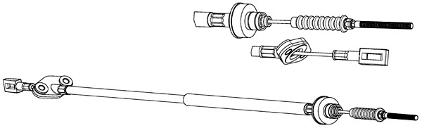 Cable Pull, clutch control (DW01100)