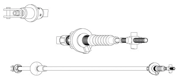 Cable Pull, clutch control (CT01170)
