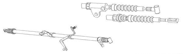 Cable Pull, parking brake (NI02173)