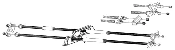Cable Pull, parking brake (FO02203)
